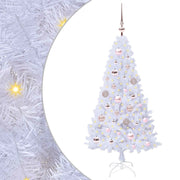 Albero di Natale Artificiale-Albero Natalizio Bianco 120 cm PVC e Acciaio 965720