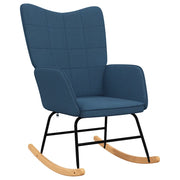 Sedia a Dondolo Blu in Tessuto CFW6705392