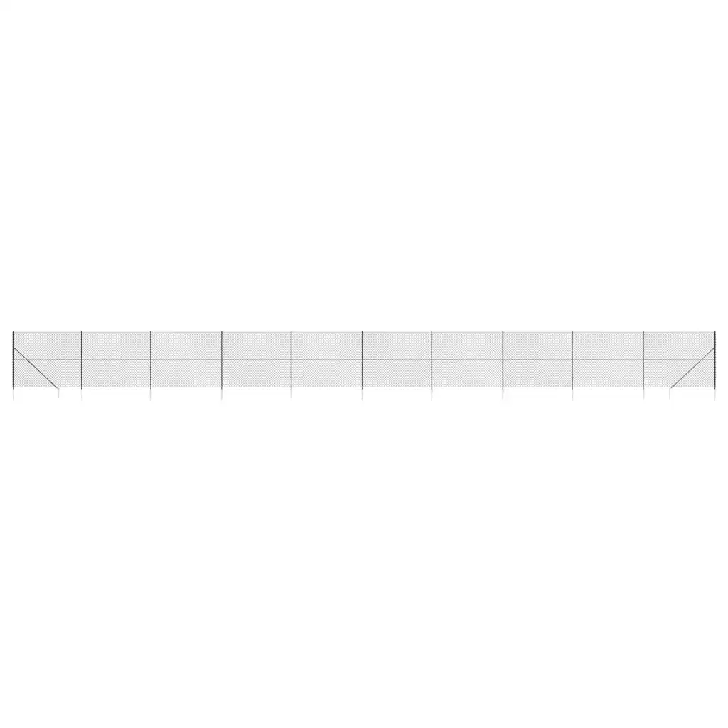 Recinzione a Rete con Picchetti Ancoraggio Antracite 1,6x25 mcod mxl 95122