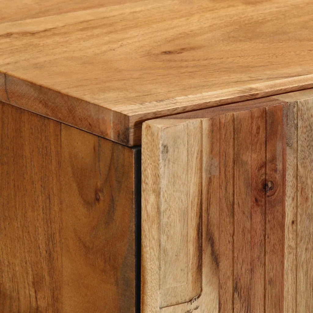 Credenza Naturale 60 x 33,5 x 100 cm Legno di Acacia Massello 4017786