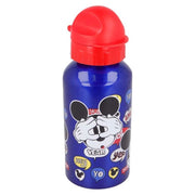 Borraccia per Bambini 500ml Tappo a tenuta stagna ermetico Blu / Rosso Mickey Mouse