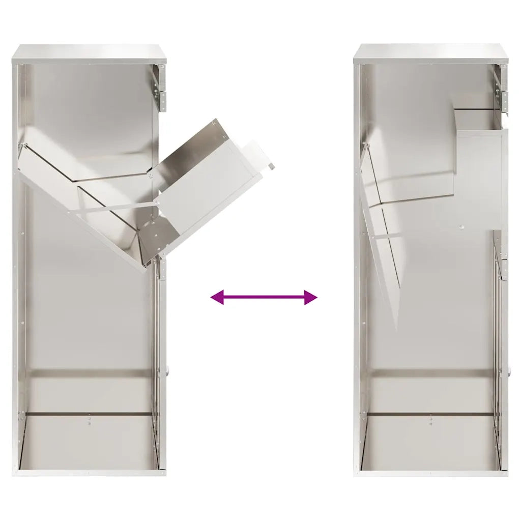 Cassetta per pacchi con archiviazione Argento 47,5 x 38 x 59 cm CFW6973327