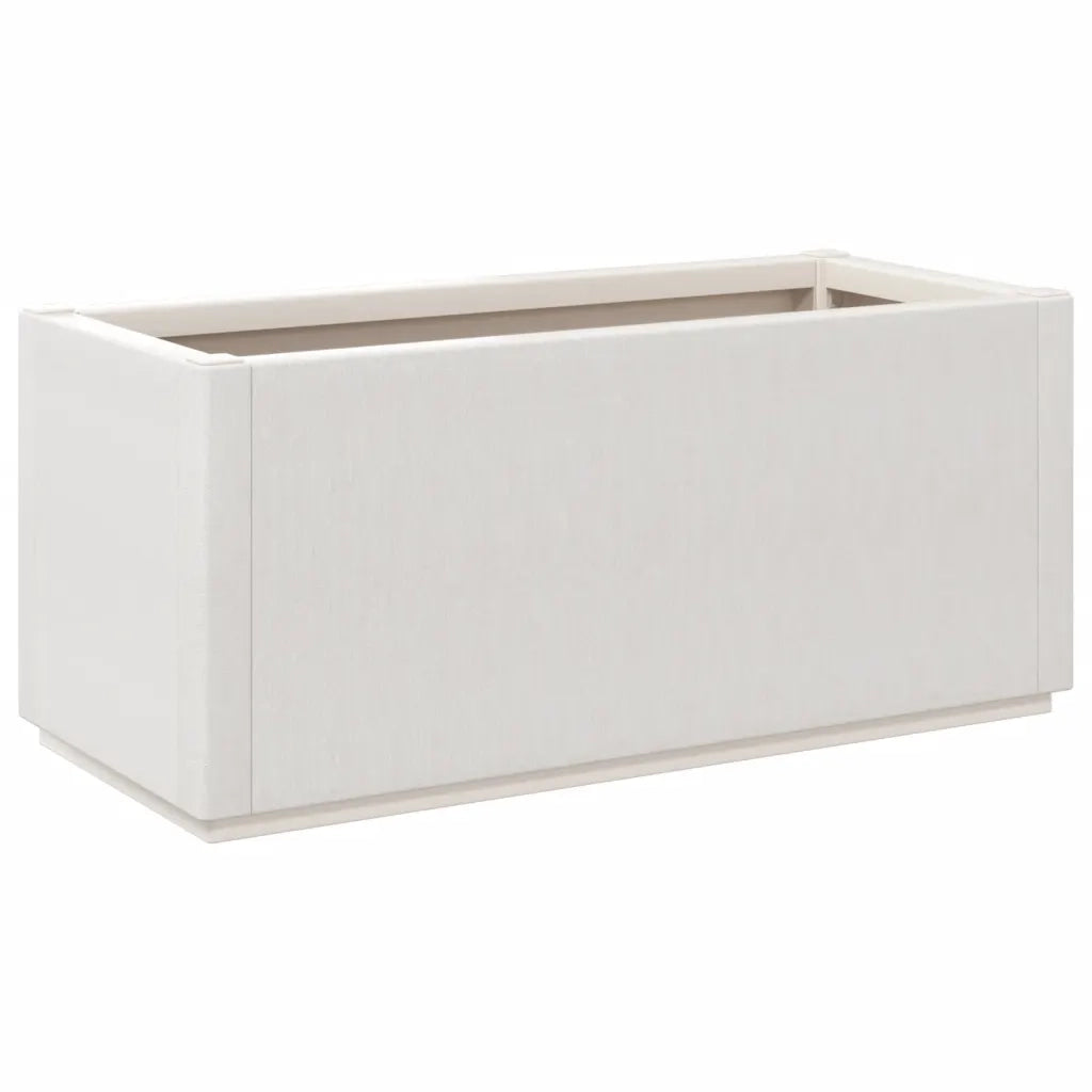 Fioriera | Cassetta per fiori | Vaso da Giardino Bianca 80x36x35 cm in PP