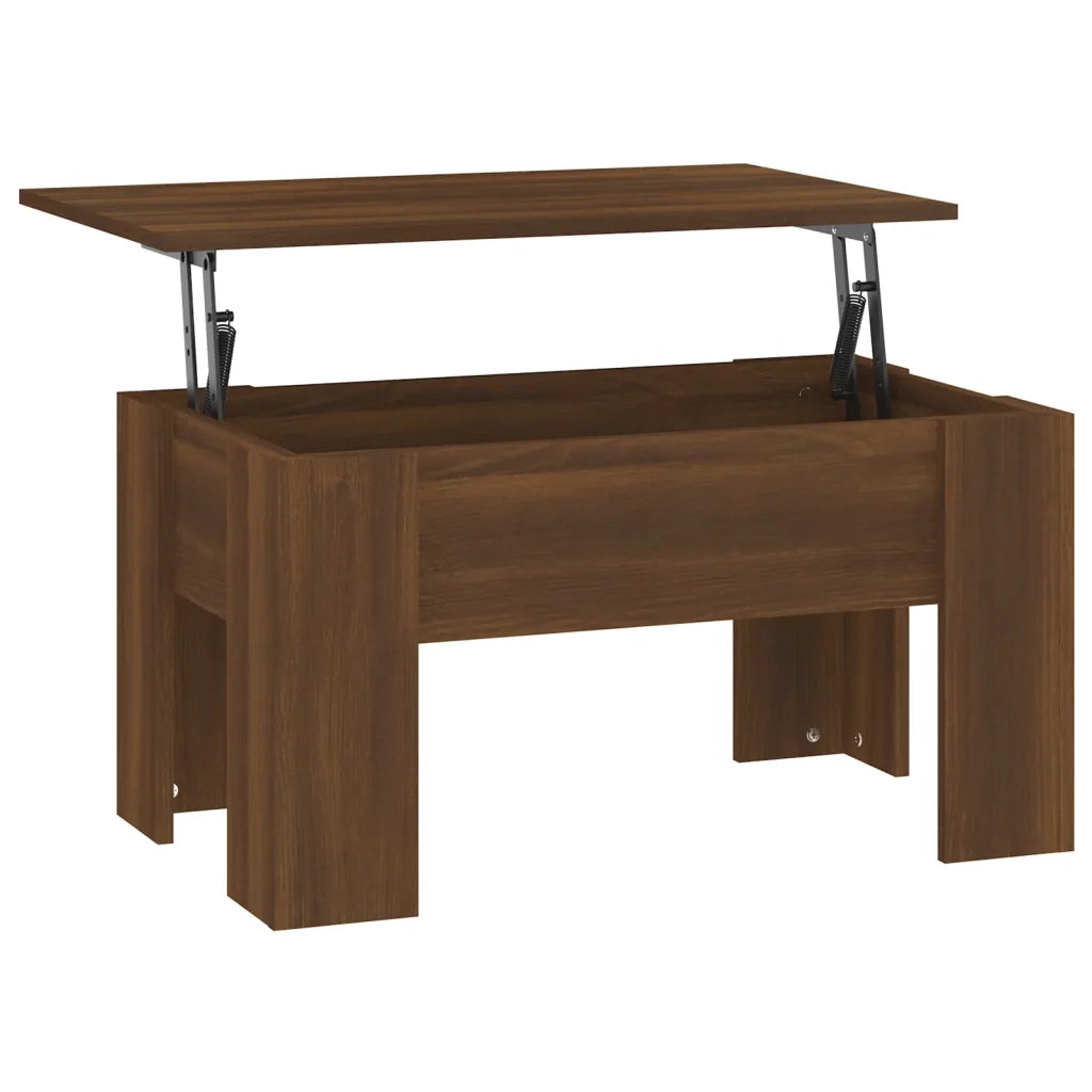 Tavolino da Salotto Rovere Marrone 79x49x41cm Legno Multistrato 819283