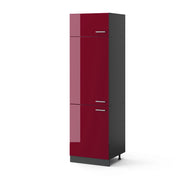 Vicco Armadio frigorifero Rosso lucido 60 cm