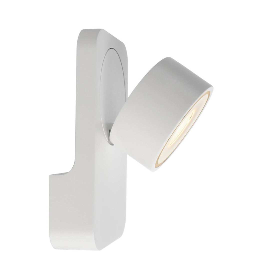 UNI II Applique parete muro LED 12W faretto soffitto orientabile dimmerabile RA90 3000K luci vetrina negozio corridoio angolo luce 35' BIANCO