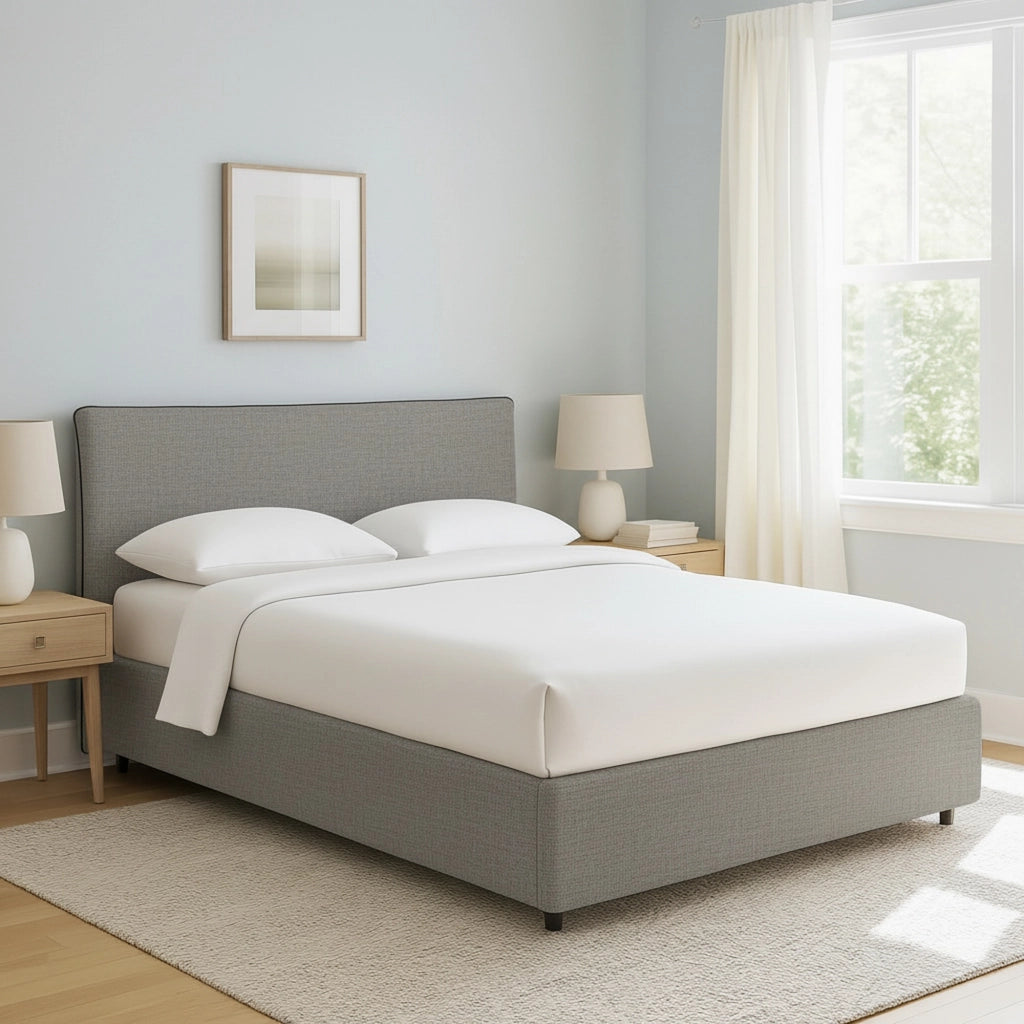 Staines, Letto Singolo Sfoderabile Made in Italy, Grigio Cenere
