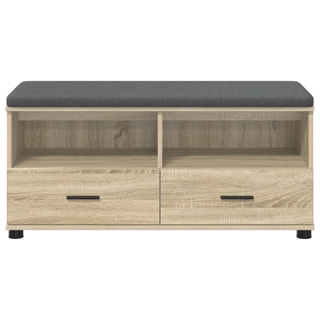 Panca per ingresso con cuscino Rovere Sonoma 100 x 38 x 46 cm 891466