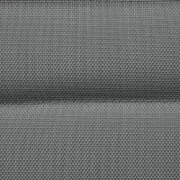 Set da Giardino con Tavolo Allungabile in Alluminio e 6 Sedie con Seduta Traspirante, Grigio