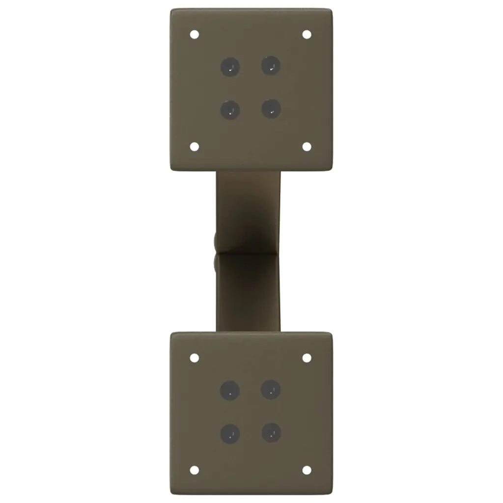 Gambe per Tavolino da CaffÃ¨ a Forma di X 2 pz Acciaio Naturale 30x(30-31) cm Acciaio
