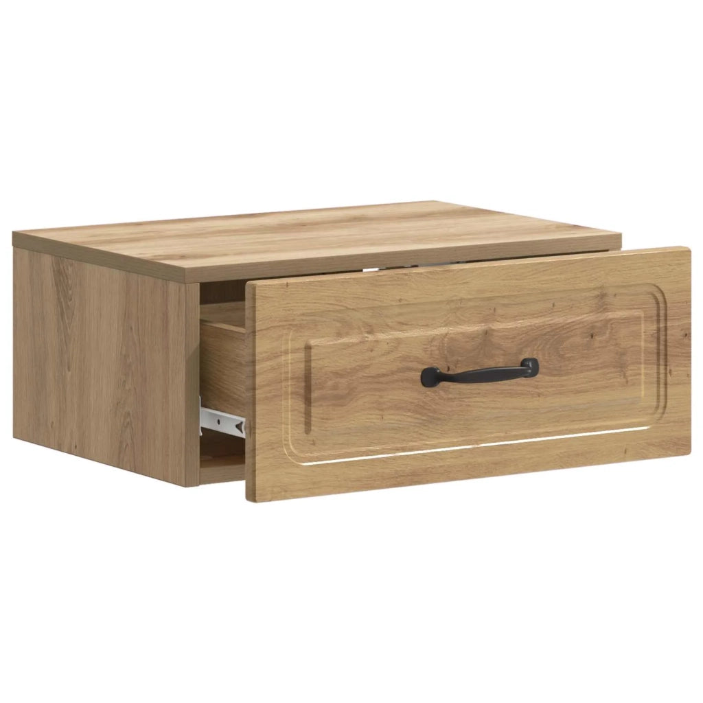 Mobiletto da notte a muro Rovere Artigianale 49 x 34,5 x 20 cm 899313