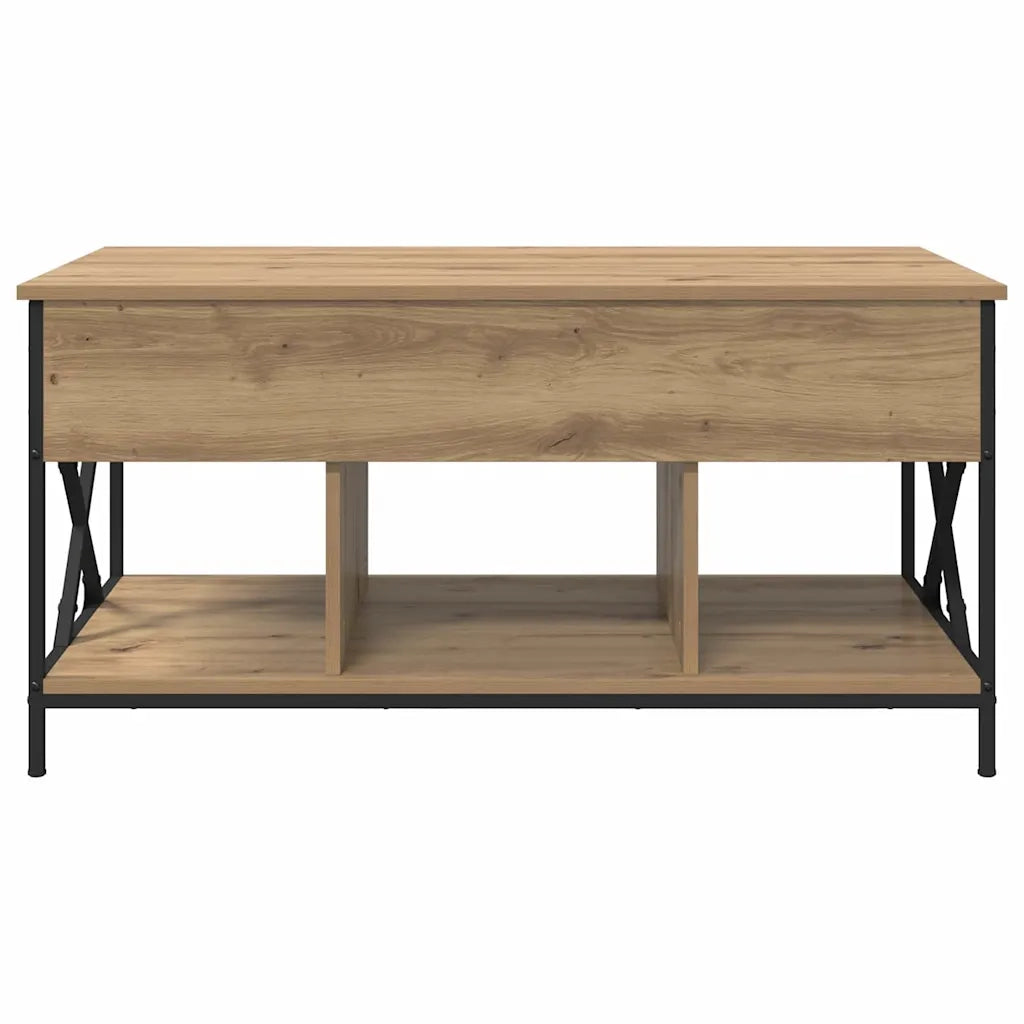 Tavolino da salotto Rovere artigianale 100 x 55 x 48.5 cm
