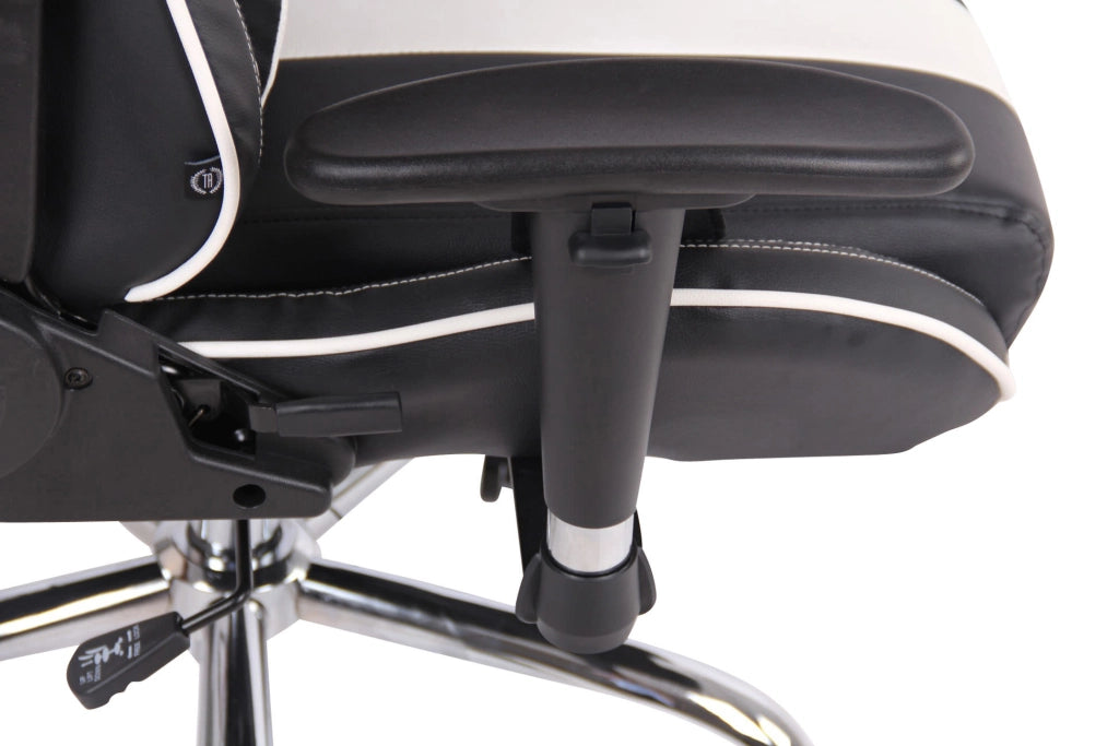 Sedia Ufficio Massaggiante Limit XM In Similpelle bianco/nero