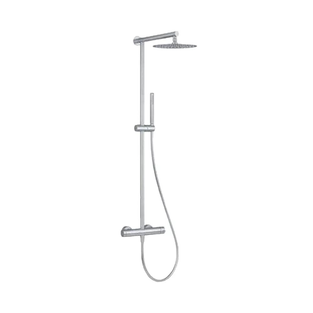 Colonna doccia con miscelatore esterno in acciaio inox - Serie X Style Inox