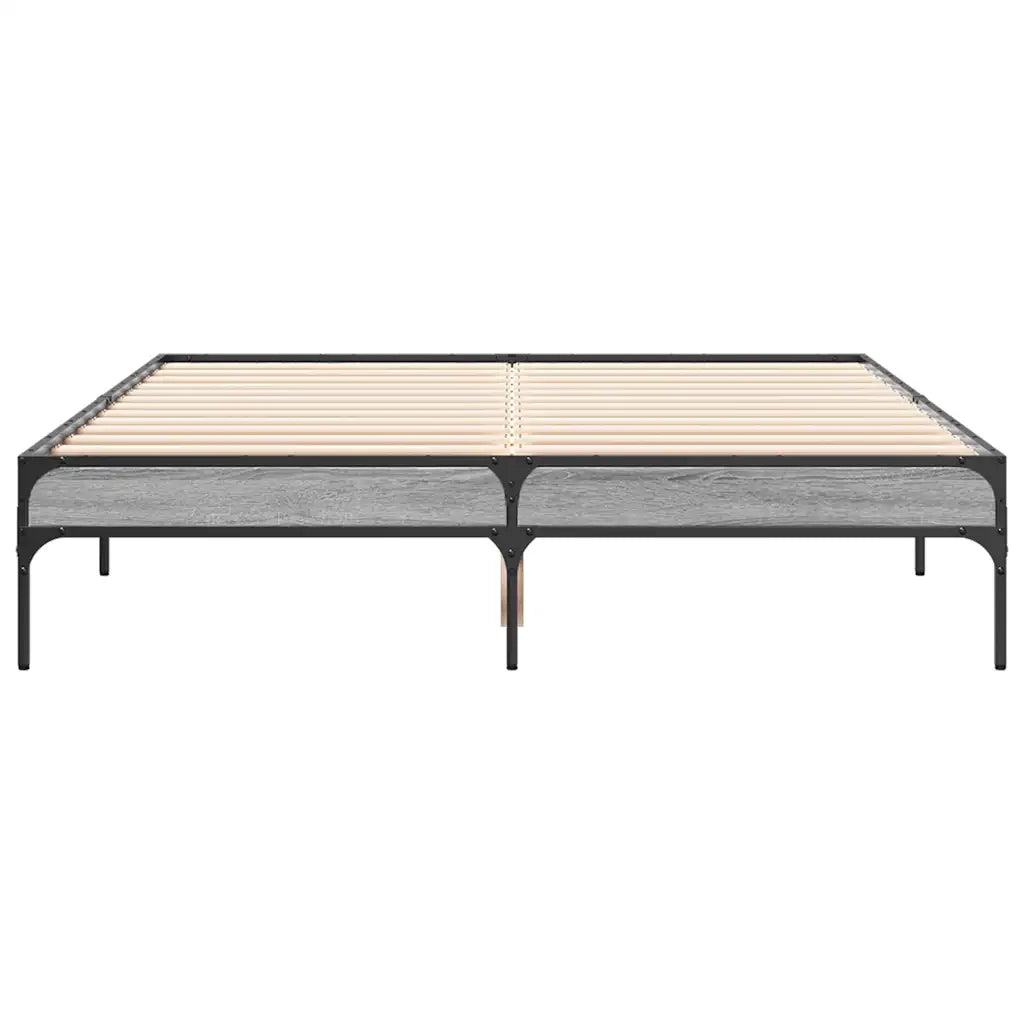 Giroletto Grigio Sonoma 120x190 cm in Legno Multistrato Metallo 845049