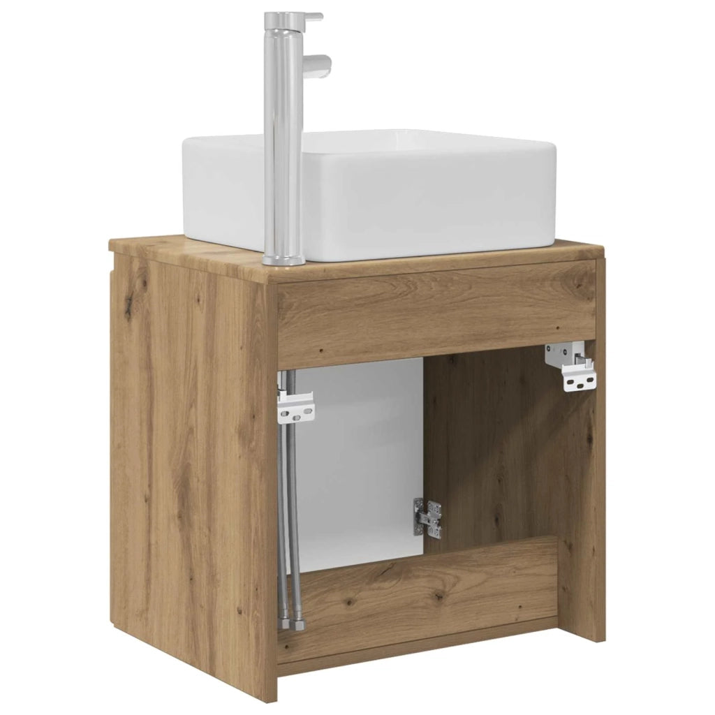 Mobile Lavabo da Parete Rovere Artigianale 53 x 35 x 63 cm 890431