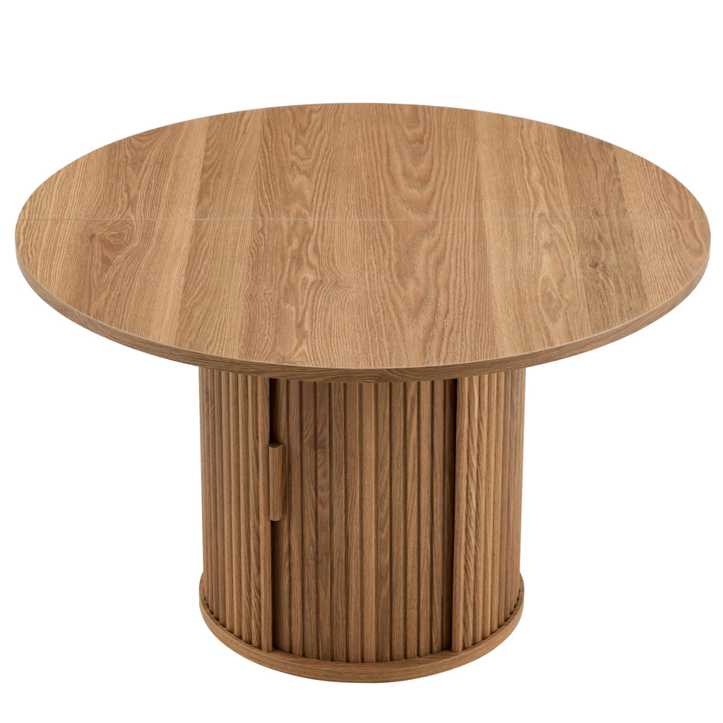 Tavolo da Pranzo Rotondo 120 cm ¨C MINIMAL ¨C Legno, Moderno, per 4-6 Persone