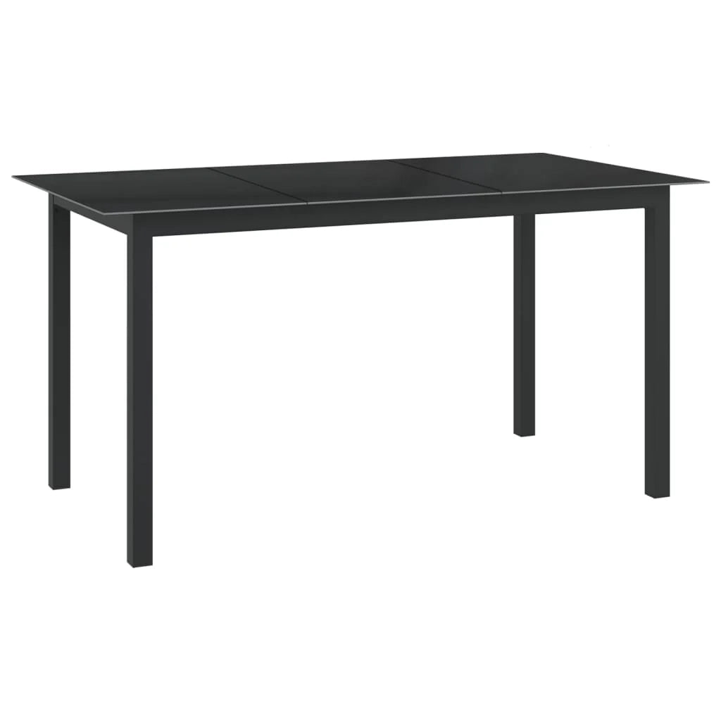 Set da pranzo da giardino per esterni in alluminio antracite da 7 pezzi 02_0013915