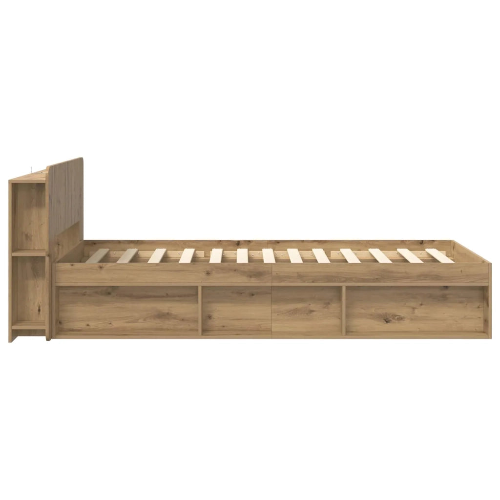 Telaio del letto con storage Rovere Artigianale 90 x 200 cm 3433343