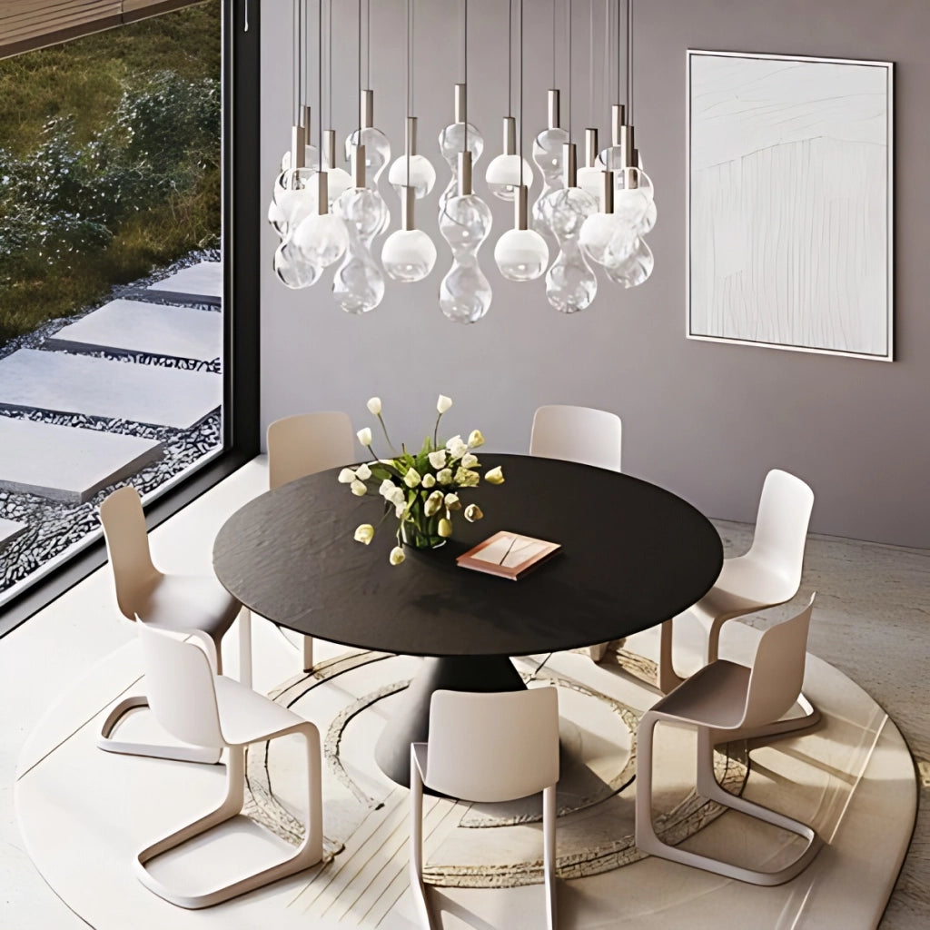 Zafferano Lampada a sospensione Sfer'Otto in Alluminio e vetro borosilicato, LED TRIAC 8W, 3000K, design modulare per interni di alta classe