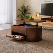 Tavolino da Caff¨¨ Alzabile con Ripiano Estraibile ¨C MINIMAL ¨C Legno, Design Moderno Soggiorno