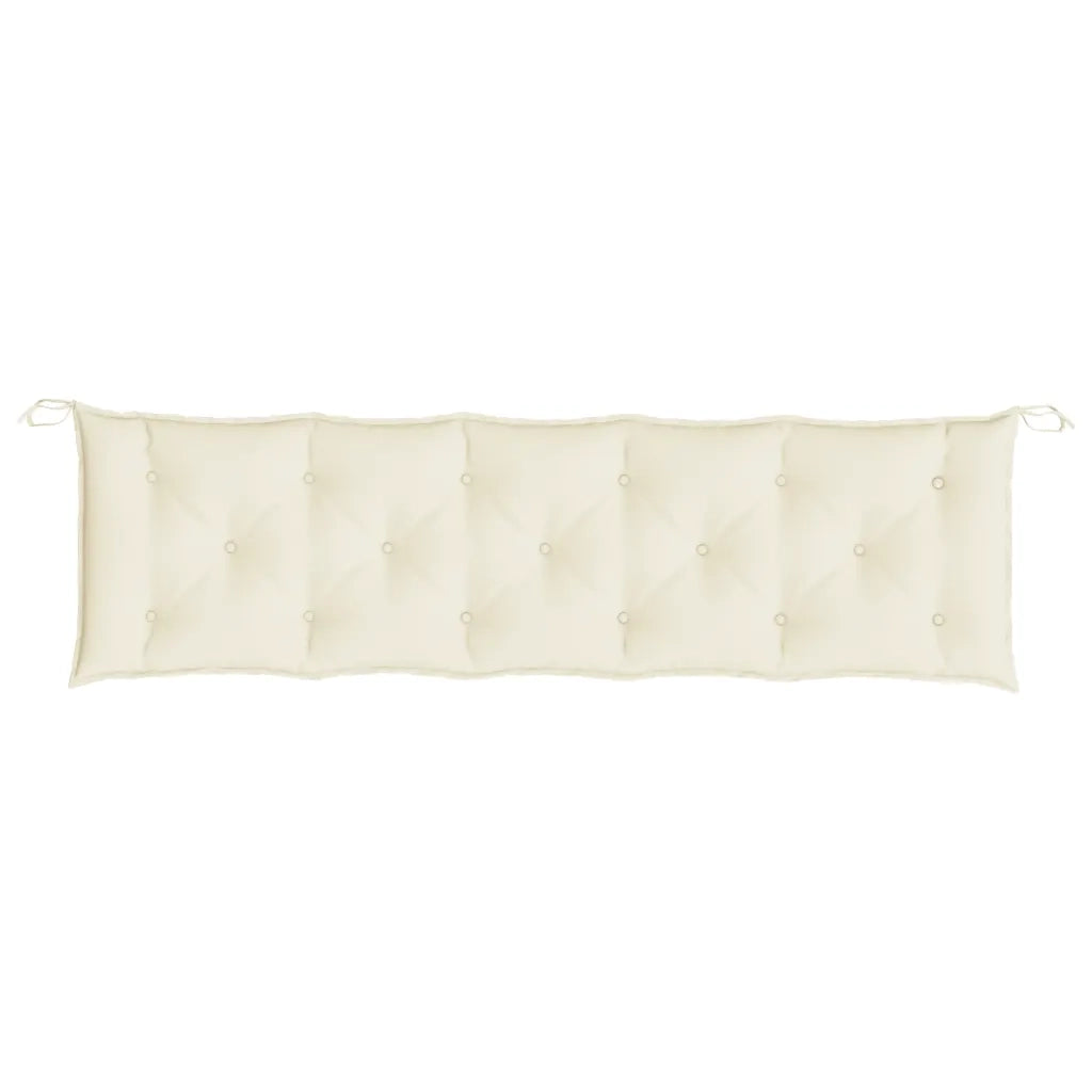 Cuscino per Panca Bianco Crema 180x50x7 cm in Tessuto Oxford 314970