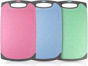 Piastra di taglio, antibatterica e antiscivolo, piastra di taglio in plastica (3 pezzi)