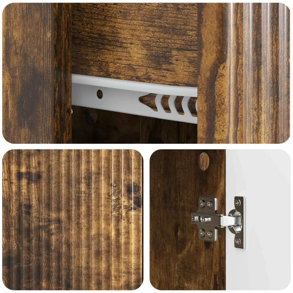 Credenza Rovere Fumo 66 x 34,5 x 90 cm Legno ingegnerizzato 894630