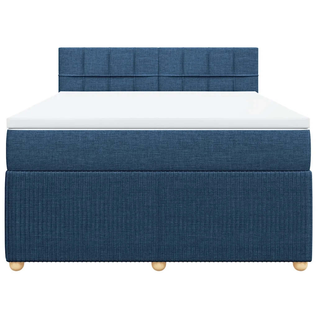 Giroletto a Molle con Materasso Blu 140x190 cm in Tessuto 3287457