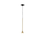 Lampada a Sospensione URSULA SP/I Oro - Sospensione ad Incasso Led 5W 3000K 255lm Fascio 24° Montatura in Alluminio IP20 - Gea Luce