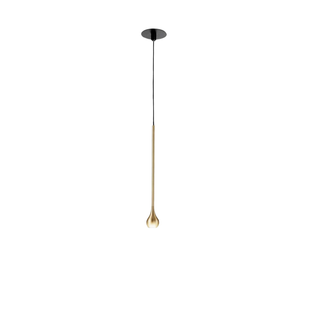 Lampada a Sospensione URSULA SP/I Oro - Sospensione ad Incasso Led 5W 3000K 255lm Fascio 24° Montatura in Alluminio IP20 - Gea Luce