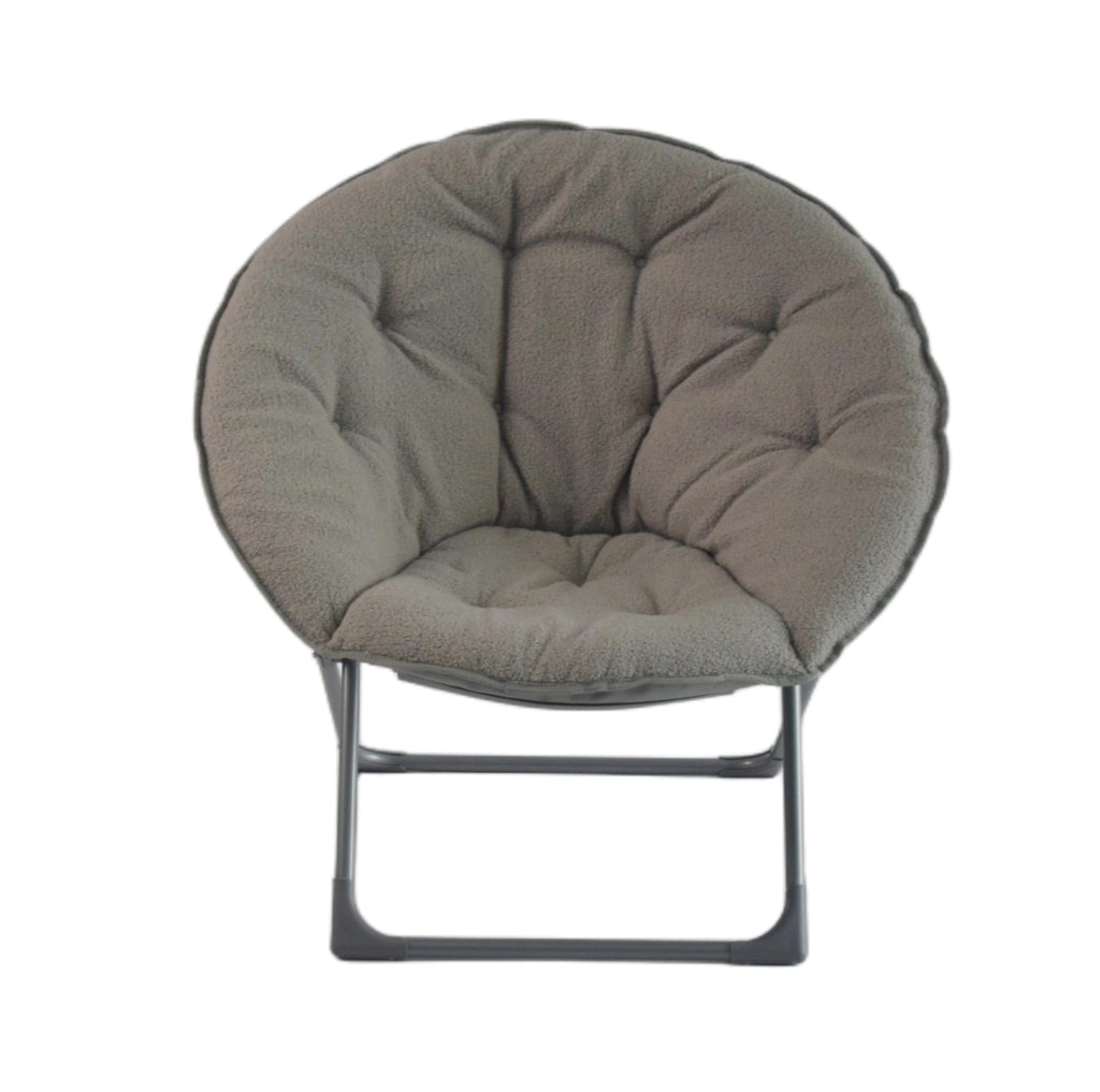 Poltrona Saucer Pieghevole in Tessuto ¨C Xylo ¨C Grigio