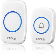 Deurbel Senso Wireless - IP44 Resistente all'Acqua - Ricevitore con Presa di Corrente - Bianco