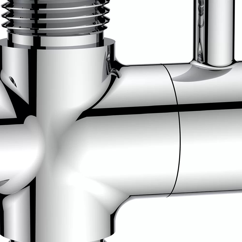 Deviatore con leva in ottone m1/2"-m1/2"-m1/2"