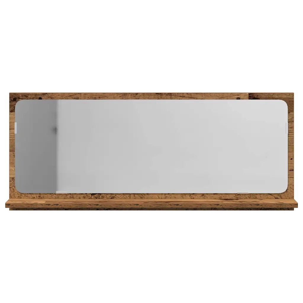 Mensola Specchio con specchio Legno vecchio 90 x 10,5 x 37 cm CFW7511702