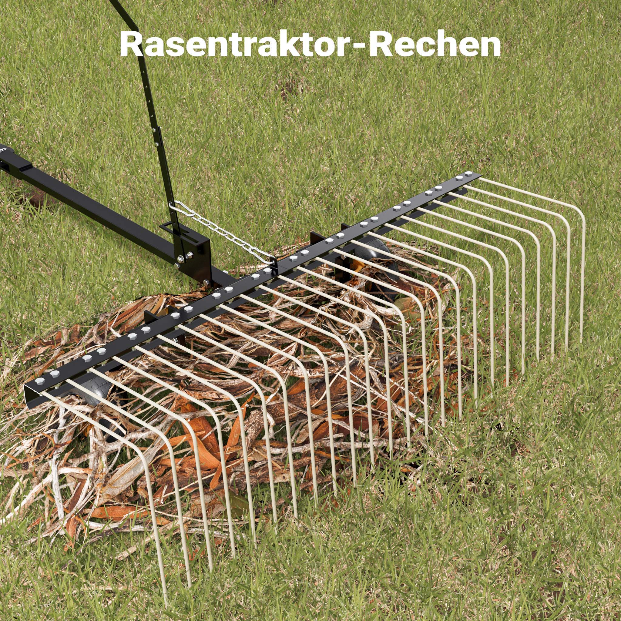 Strigliatore a molle trainato per prato 60" Larghezza di lavoro 148 cm Arieggiatore per trattorini Quad