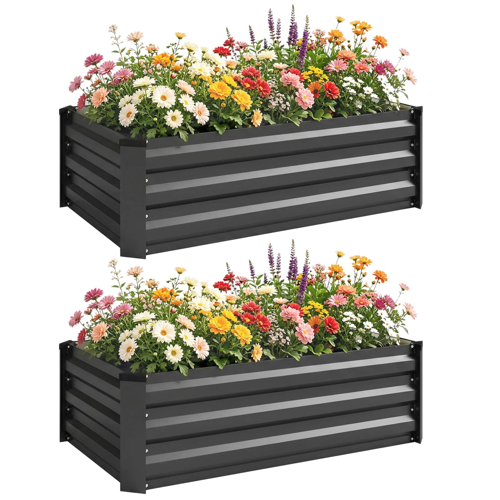 Hochbeet da Giardino ¨C zephmum ¨C Grigio Scuro 100x60x30 cm