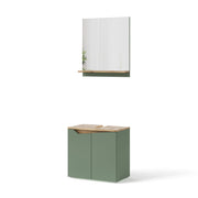 Vicco Set di mobili da bagno Verde/Artigianale 2 parti
