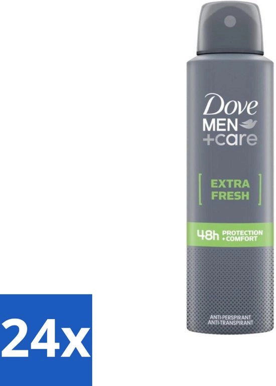 24 x Spray Antitranspirante Extra Fresco - 150 ml - Deodorante Antitranspirante - Senza Alcol