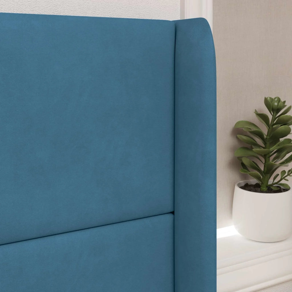 Orecchia della Testata Blu 80 x 16 x 4 cm Velluto CFW3595530
