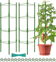 Aiuto di sostegno per piante di rampicanti 160 cm regolabile - supporto per piante di rampicanti con banchi di rotazione e clip per piante (2 pezzi)
