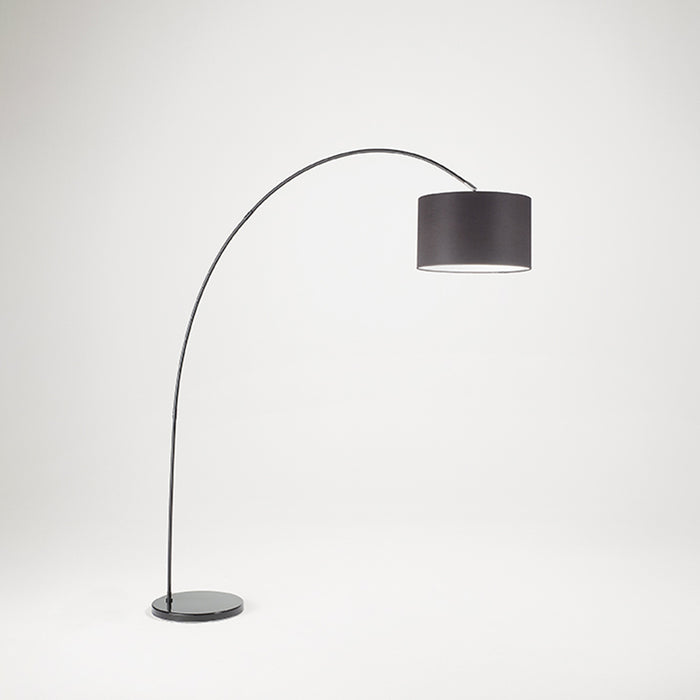 Piantana Contemporanea Callisto Metallo Nero Tessuto 1 Luce E27