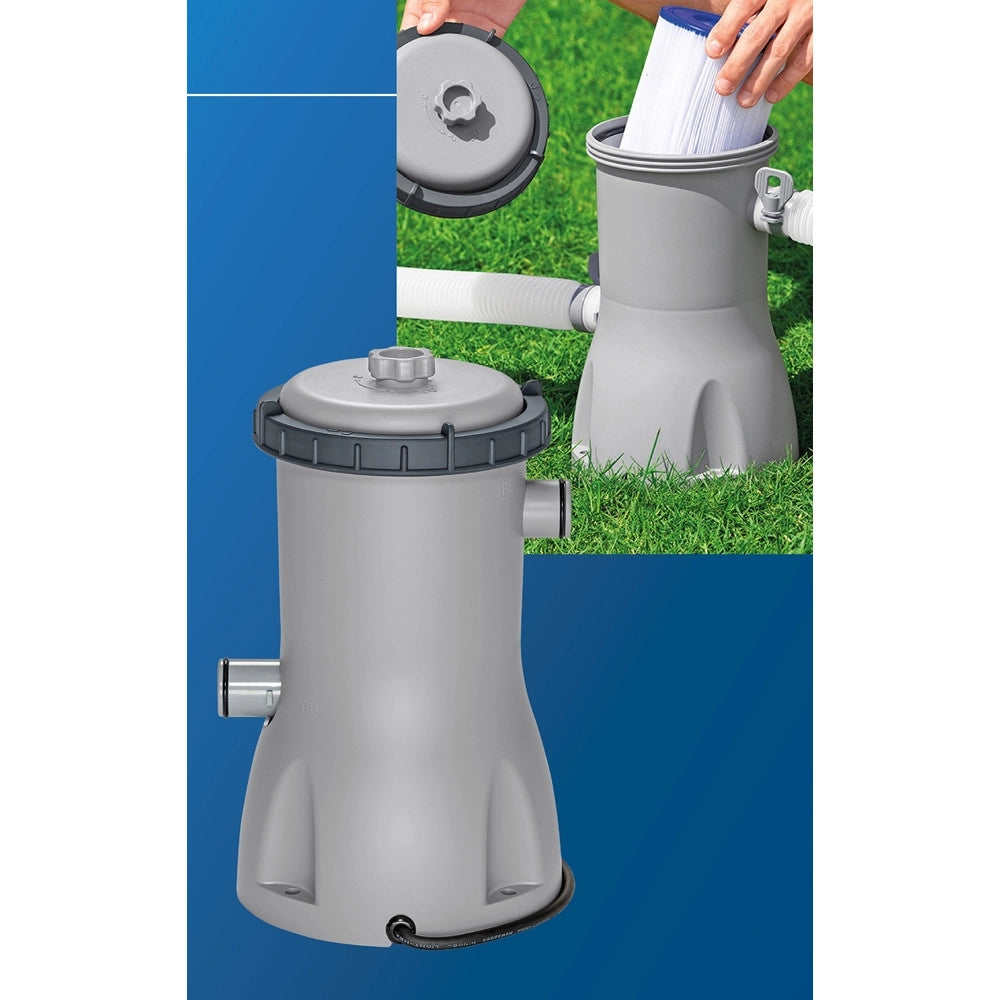 Trade Shop - Piscina Fuori Terra Con Struttura Steel Pro Max Pompa Filtro ø457x122 Cm Rotonda 56438 -