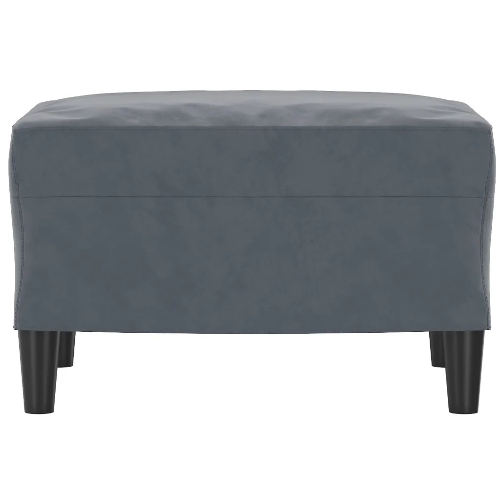Poggiapiedi Grigio Scuro 60x50x41 cm in Vellutocod mxl 70596