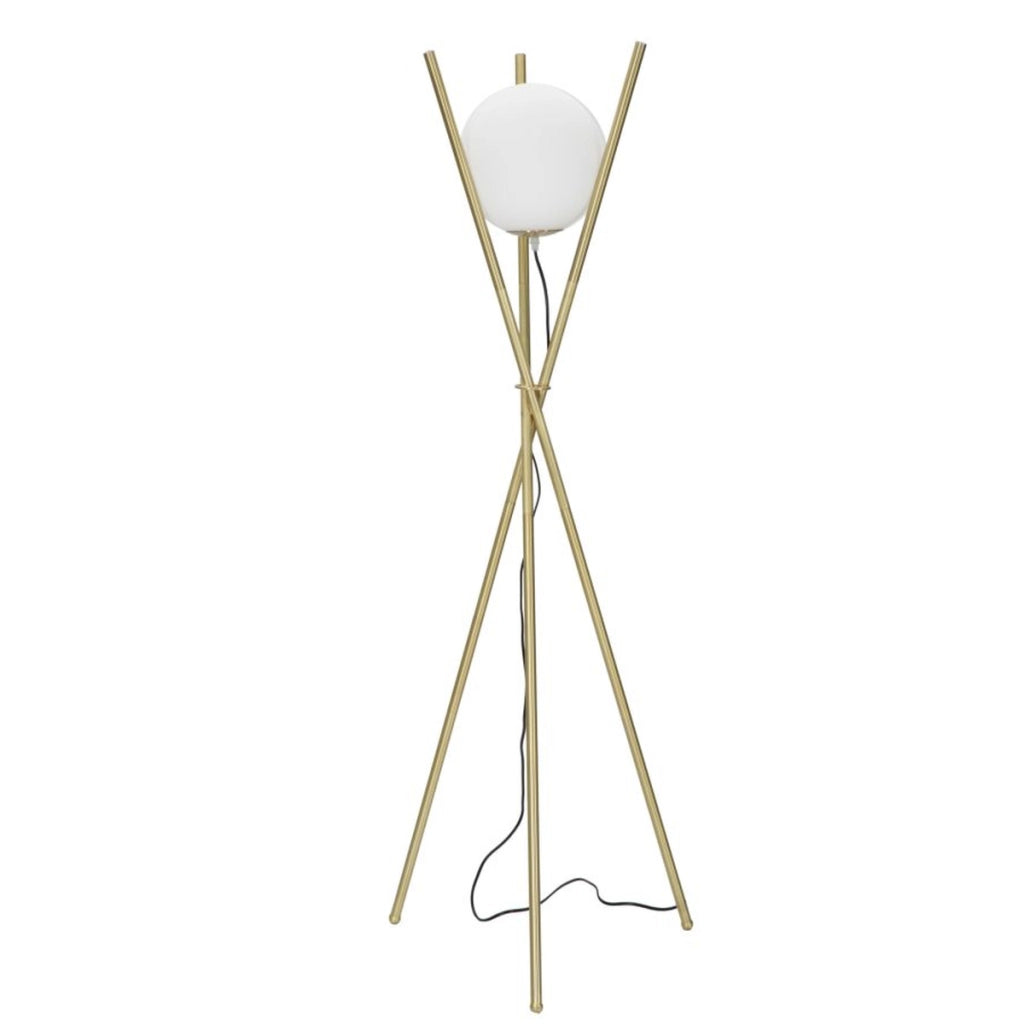 Lampada da Terra VKH200, Oro, Metallo, 55x55x155 cm