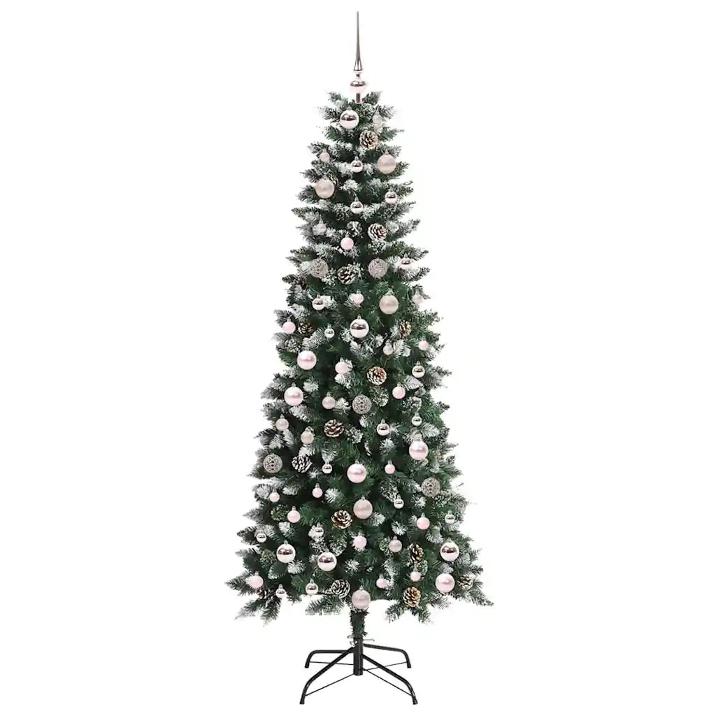 Albero di Natale artificiale con 300 LED Verde 180 cm 3395822