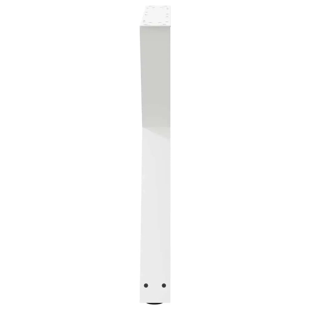 Set di 2 gambe moderne regolabili per tavolo da pranzo 70 x 72-73 cm in acciaio bianco 02_0057011