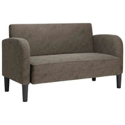 Divano | Divano da soggiorno | Sofa Divanetto Grigio Scuro 110 cm in Similpelle