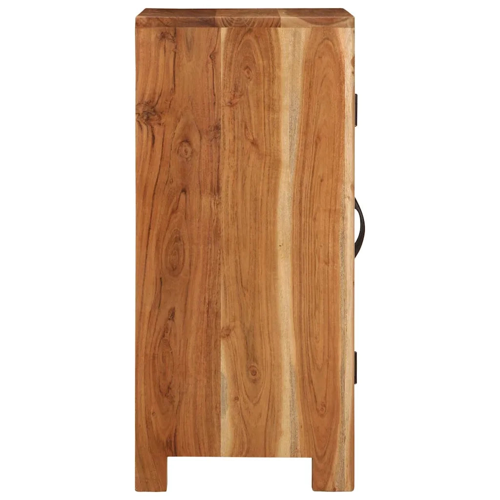 Credenza-Buffet-Armadio da cucina 55x35x75 cm in Legno Massello di Acacia