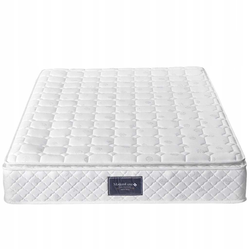 Letto con materasso e schienale in lino - Xylo - 160x200 cm con USB-C e vano